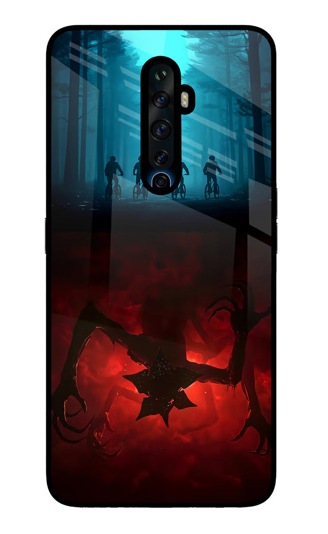 Ordinary Things Downside Up Oppo Reno2 Z Glass Case Back Cover by Casekaro
