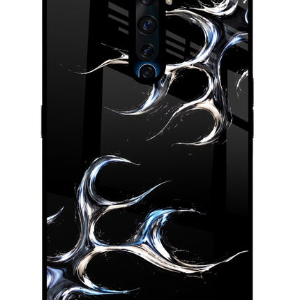 Chrome Tribal Oppo Reno2 Z Glass Case Back Cover by Casekaro