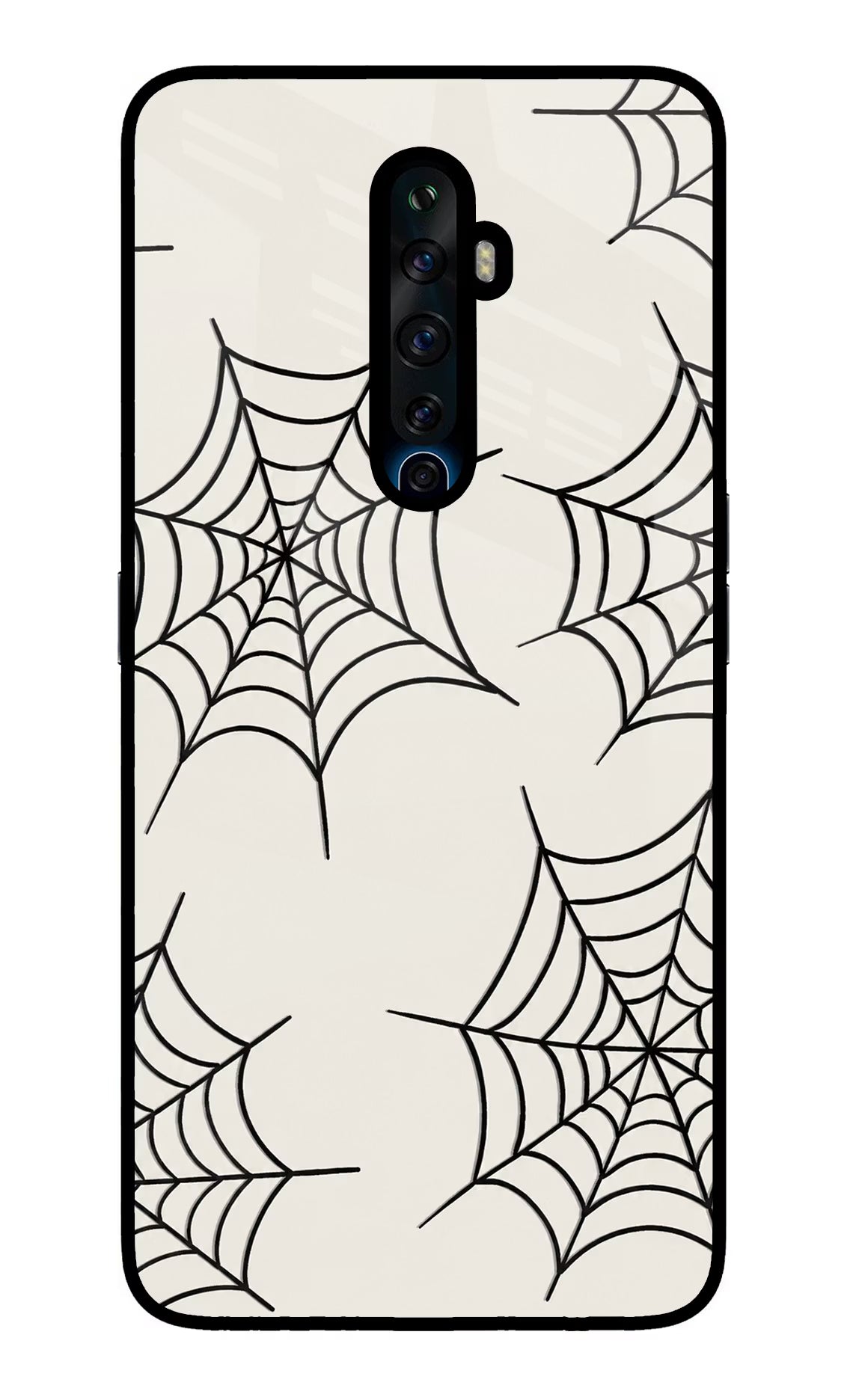 Spider Web Oppo Reno2 Z Glass Case
