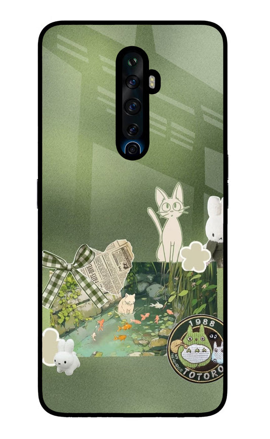 Aesthetic anime Oppo Reno2 Z Glass Case