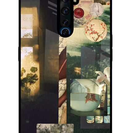 Summer Oppo Reno2 Z Glass Case Back Cover by Casekaro