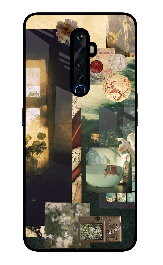 Summer Oppo Reno2 Z Glass Case Back Cover by Casekaro