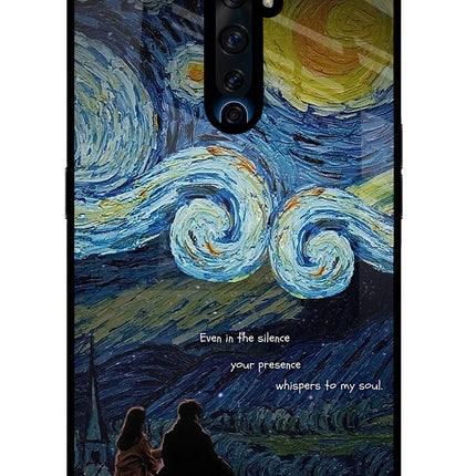 Softcore Oppo Reno2 Z Glass Case Back Cover by Casekaro