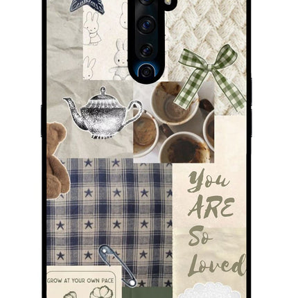 Cookie Oppo Reno2 Z Glass Case Back Cover by Casekaro