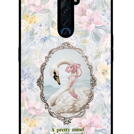 Pretty Mind Pretty Soul Oppo Reno2 Z Glass Case Back Cover by Casekaro