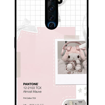 Pantone Asthetic Oppo Reno2 Z Glass Case Back Cover by Casekaro