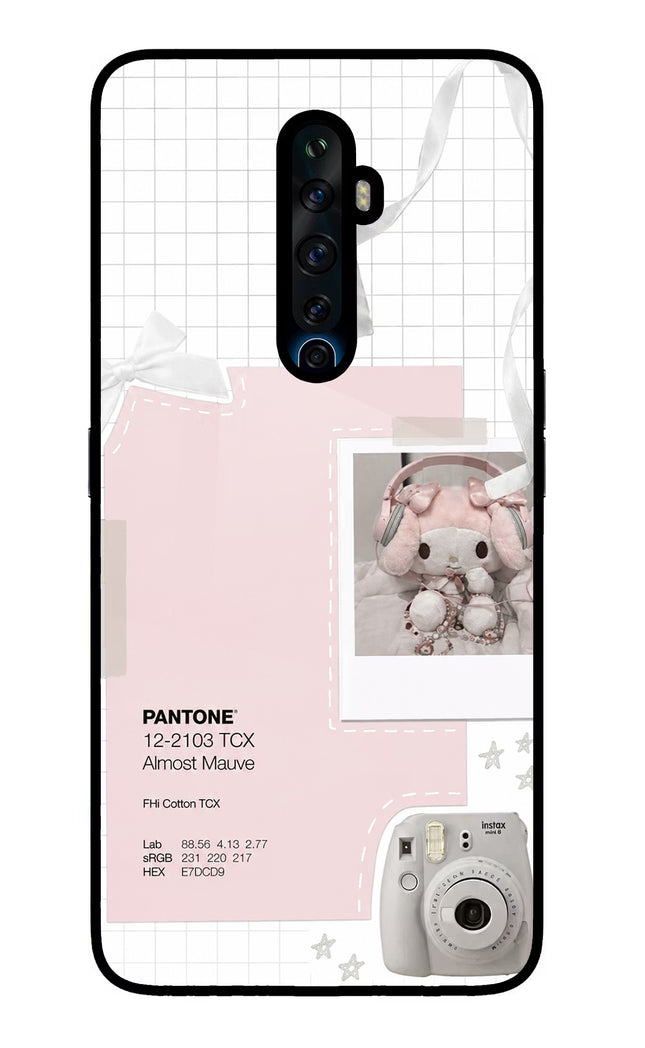 Pantone Asthetic Oppo Reno2 Z Glass Case Back Cover by Casekaro