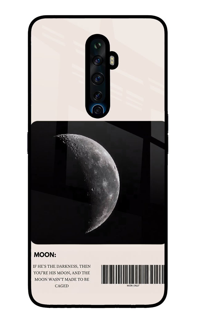 Moon Phase Oppo Reno2 Z Glass Case Back Cover by Casekaro