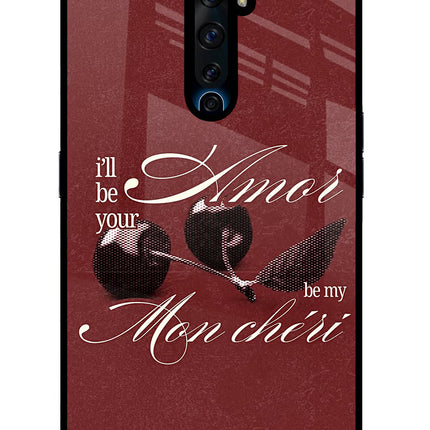 Velvet Cherry Oppo Reno2 Z Glass Case Back Cover by Casekaro