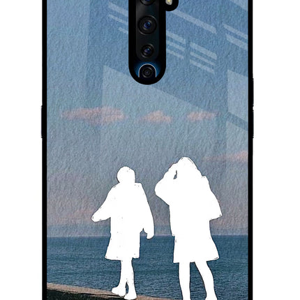 Coastal Dream Oppo Reno2 Z Glass Case Back Cover by Casekaro