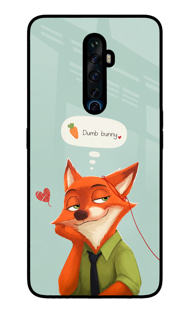 Nick Charm Oppo Reno2 Z Glass Case Back Cover by Casekaro