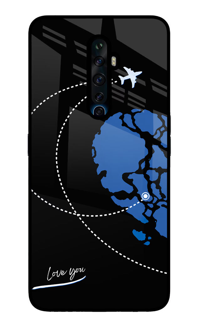Love Orbit Oppo Reno2 Z Glass Case Back Cover by Casekaro