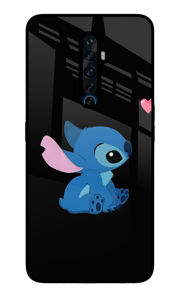 Stitch Crush Oppo Reno2 Z Glass Case Back Cover by Casekaro