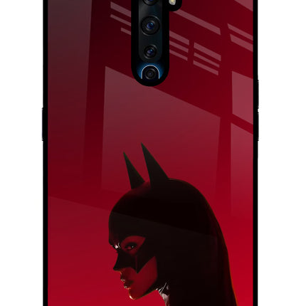 Night Thief Oppo Reno2 Z Glass Case Back Cover by Casekaro
