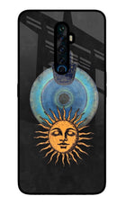 Divine Sun Oppo Reno2 Z Glass Case