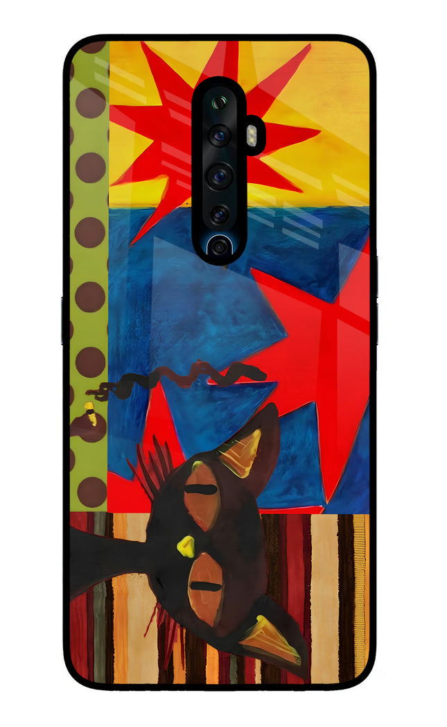 Pop Cat Oppo Reno2 Z Glass Case