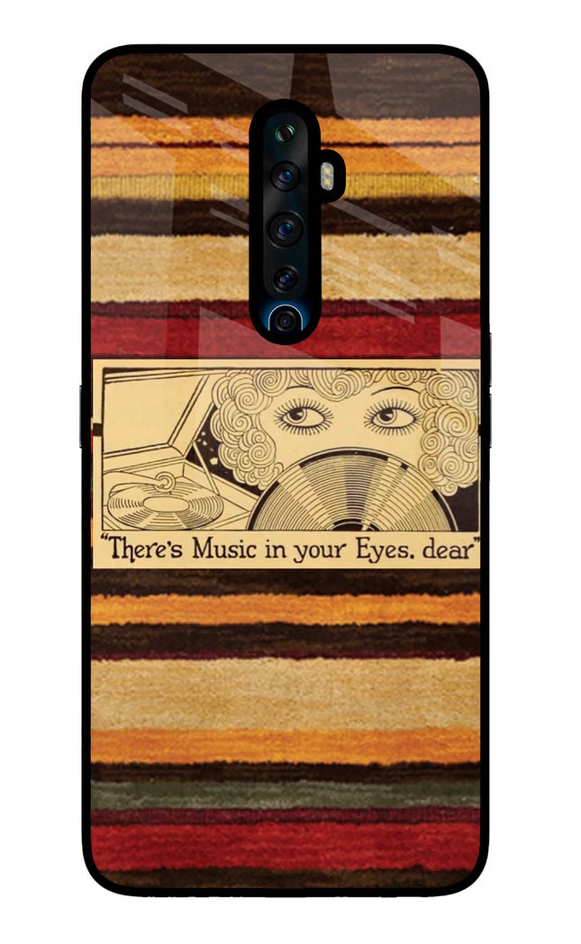 Vinyl Stripes Oppo Reno2 Z Glass Case