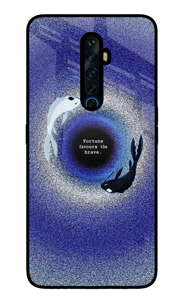 Dark Koi Oppo Reno2 Z Glass Case