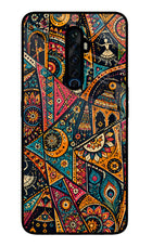 Folk Print Oppo Reno2 Z Glass Case