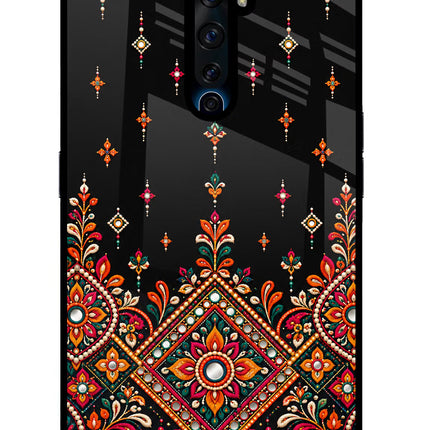 Noir Mehfil Oppo Reno2 Z Glass Case