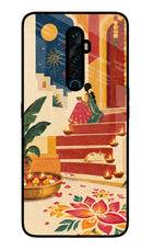 Diwali Rangoli Oppo Reno2 Z Glass Case