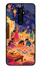 Diwali Night Oppo Reno2 Z Glass Case