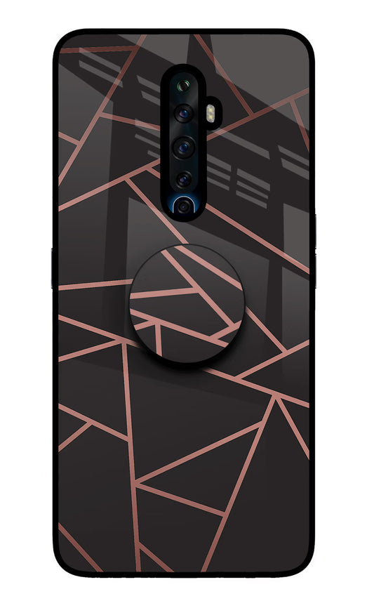 Geometric Pattern Oppo Reno2 Z Glass Case