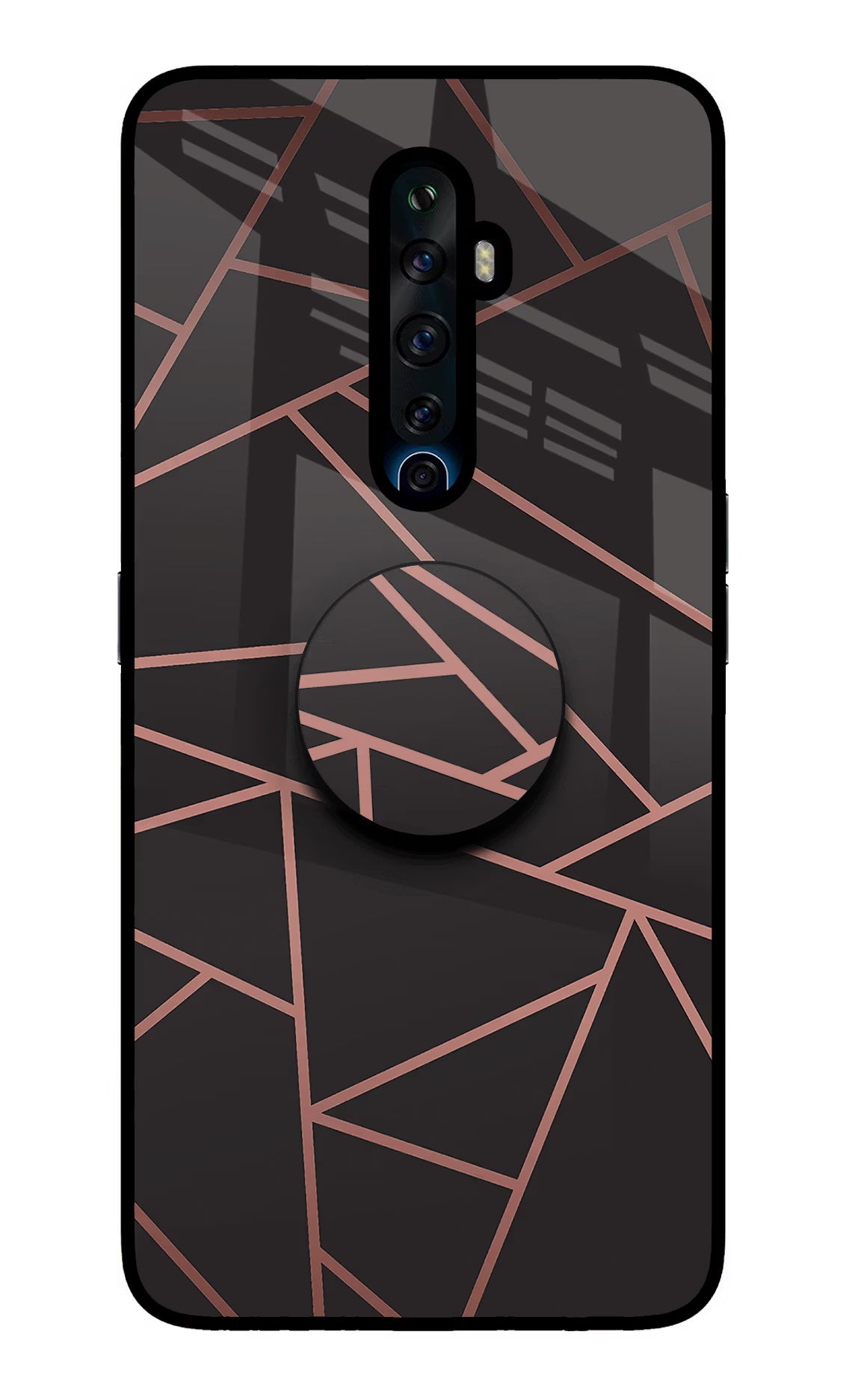 Geometric Pattern Oppo Reno2 Z Pop Case by Casekaro