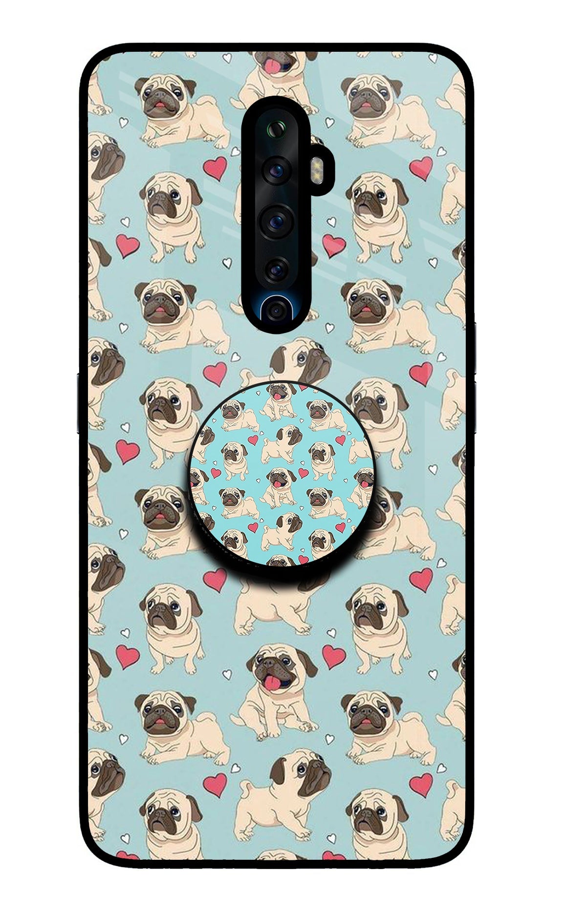 Pug Dog Oppo Reno2 Z Pop Case