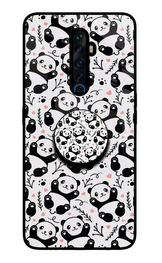 Cute Panda Oppo Reno2 Z Glass Case