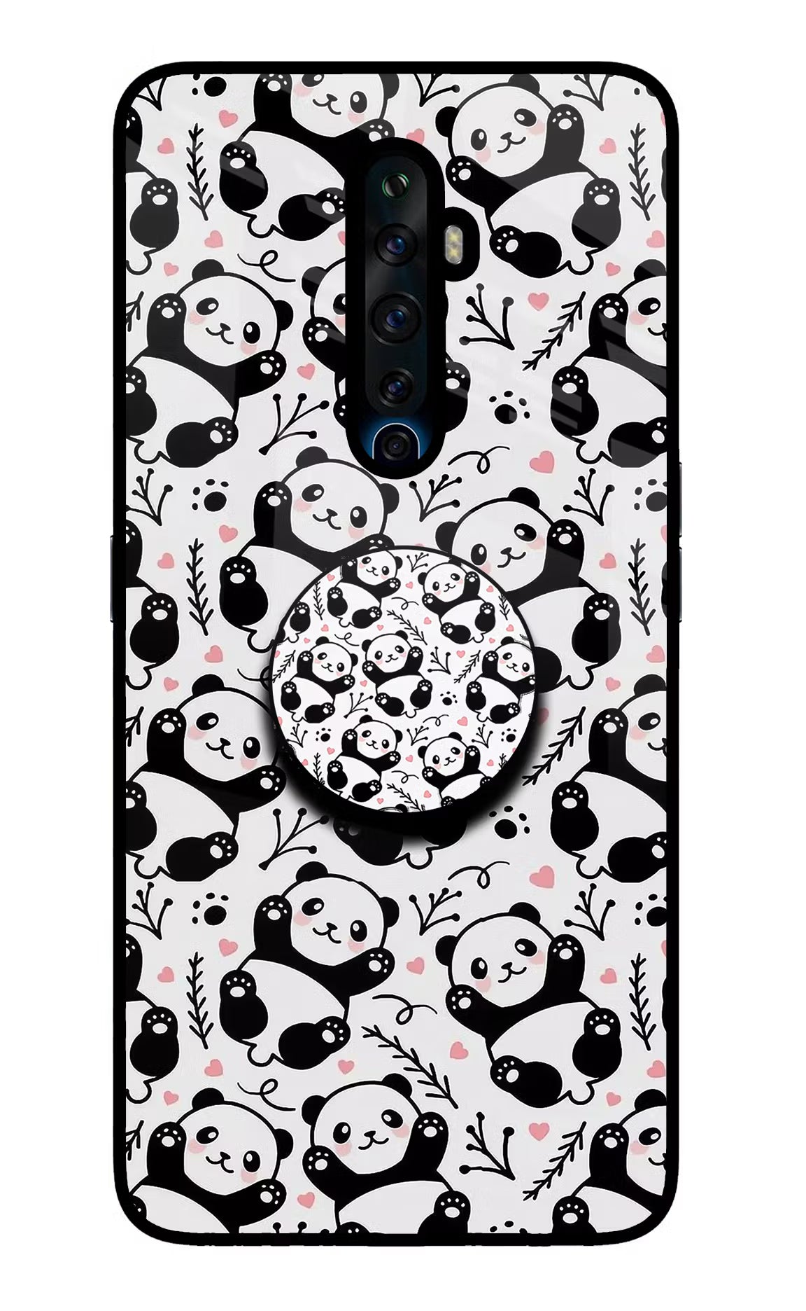 Cute Panda Oppo Reno2 Z Pop Case by Casekaro