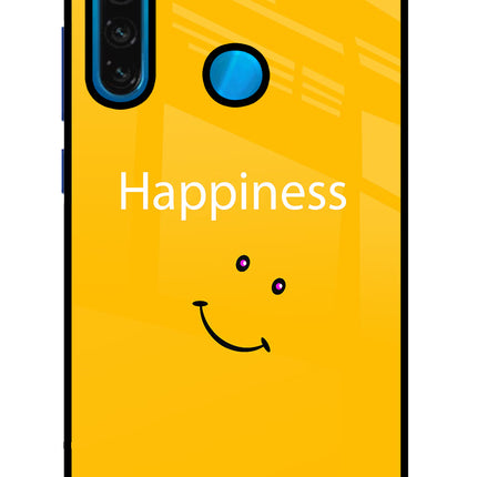 Happiness With Smiley Redmi Note 8 Glass Case