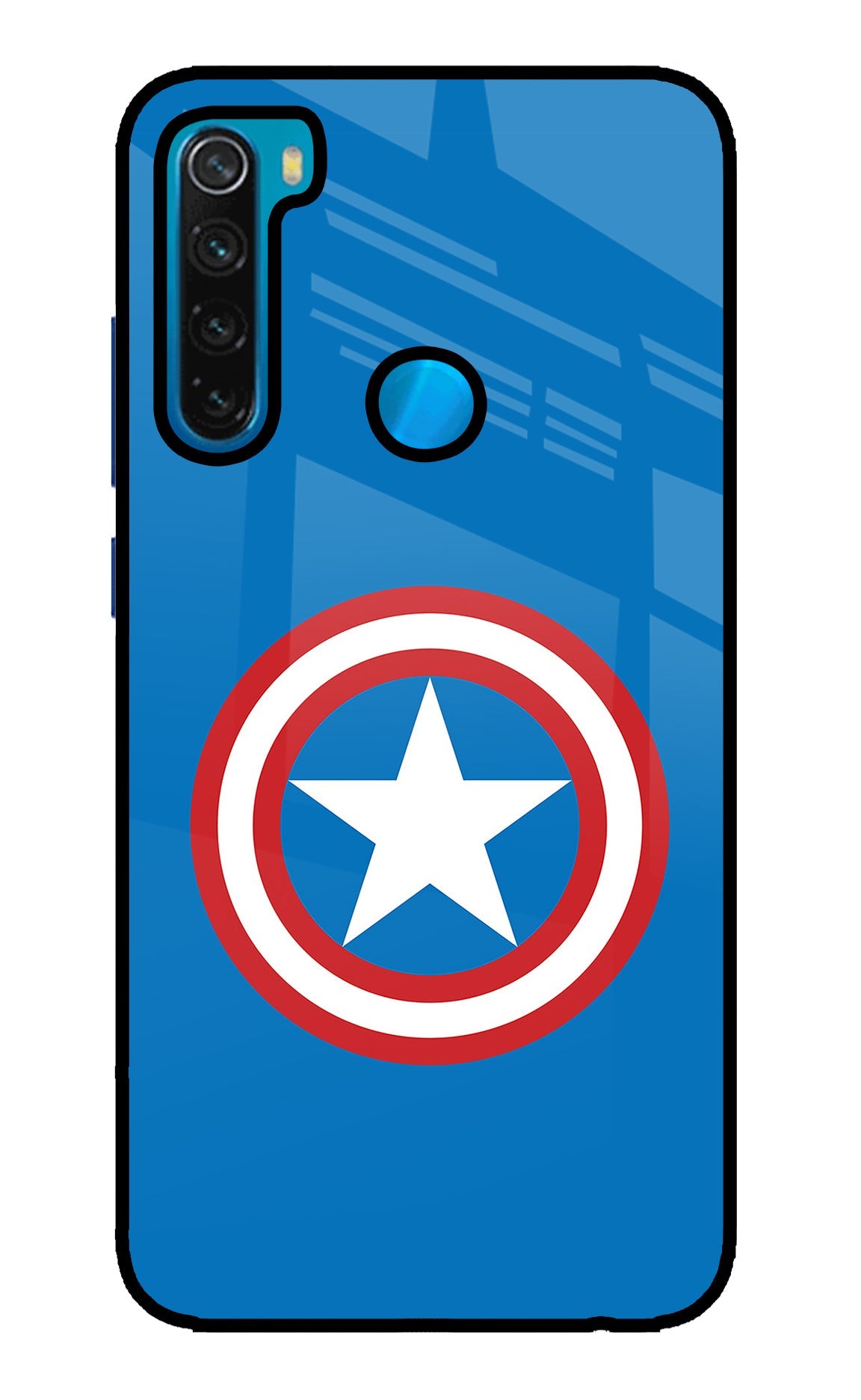 Captain America Logo Redmi Note 8 Back Cover