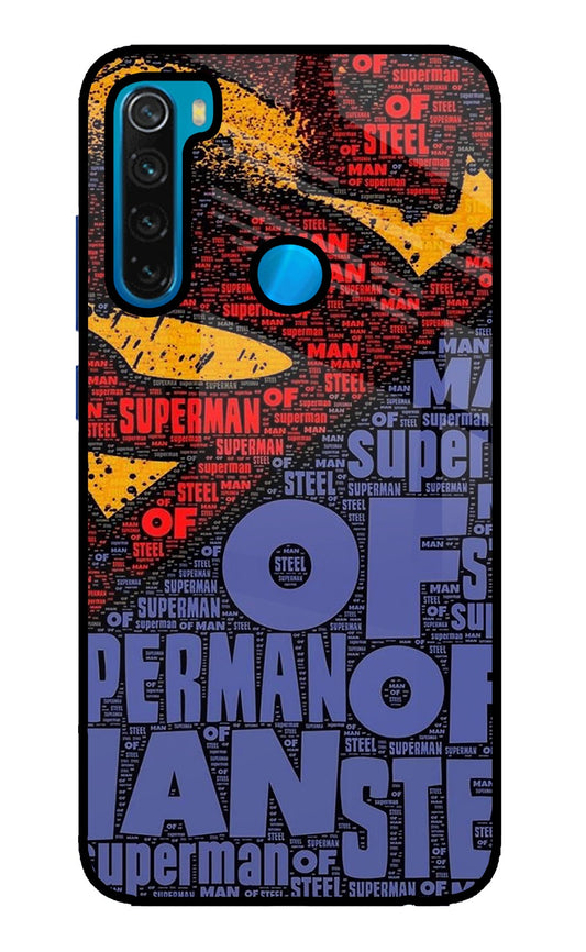 Superman Redmi Note 8 Glass Case