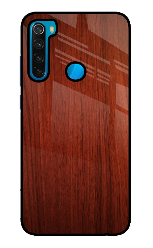 Wooden Plain Pattern Redmi Note 8 Glass Case