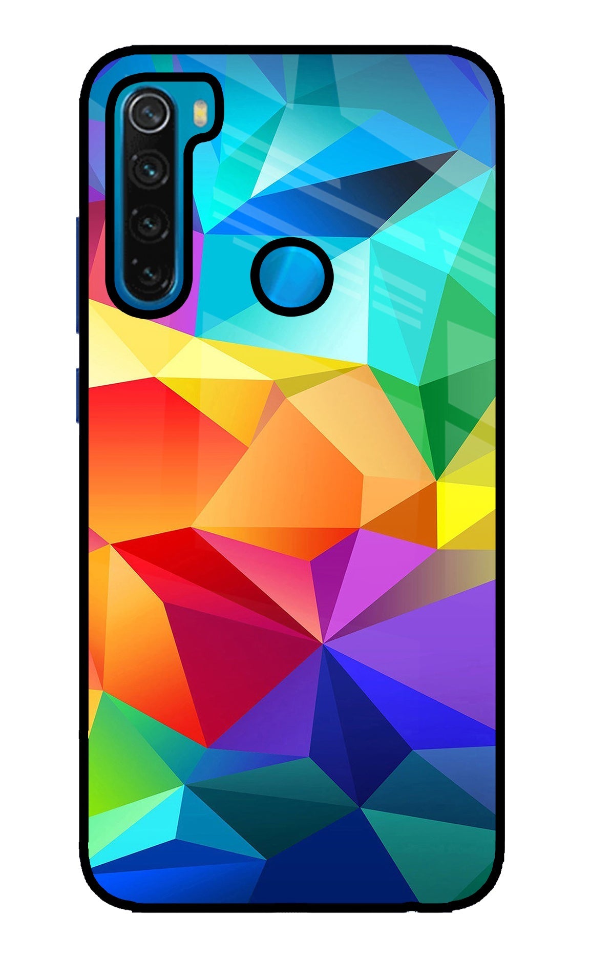 Abstract Pattern Redmi Note 8 Glass Case