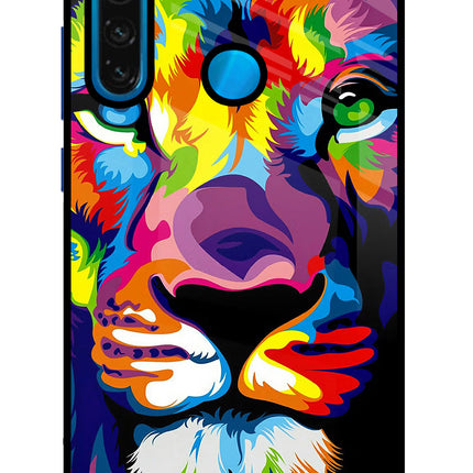 Lion Redmi Note 8 Glass Case
