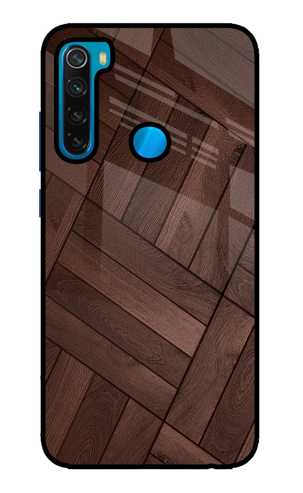 Wooden Texture Design Redmi Note 8 Glass Case