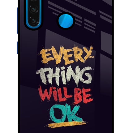 Everything Will Be Ok Redmi Note 8 Glass Case