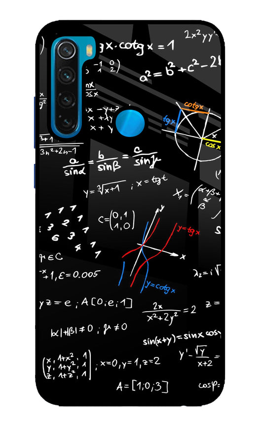 Mathematics Formula Redmi Note 8 Glass Case