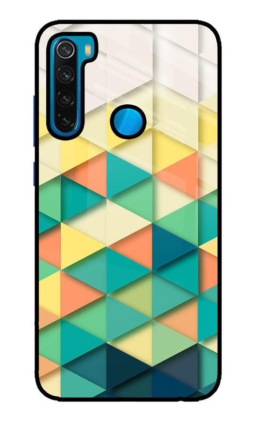 Abstract Redmi Note 8 Glass Case