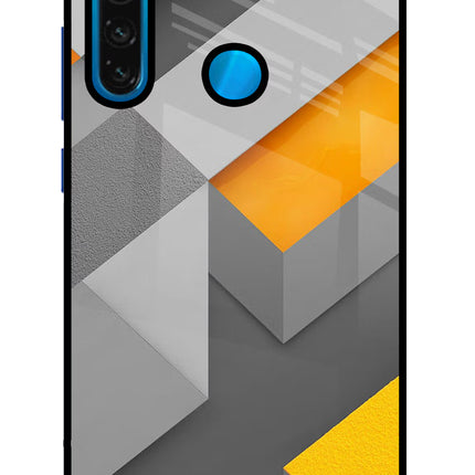 Abstract Redmi Note 8 Glass Case
