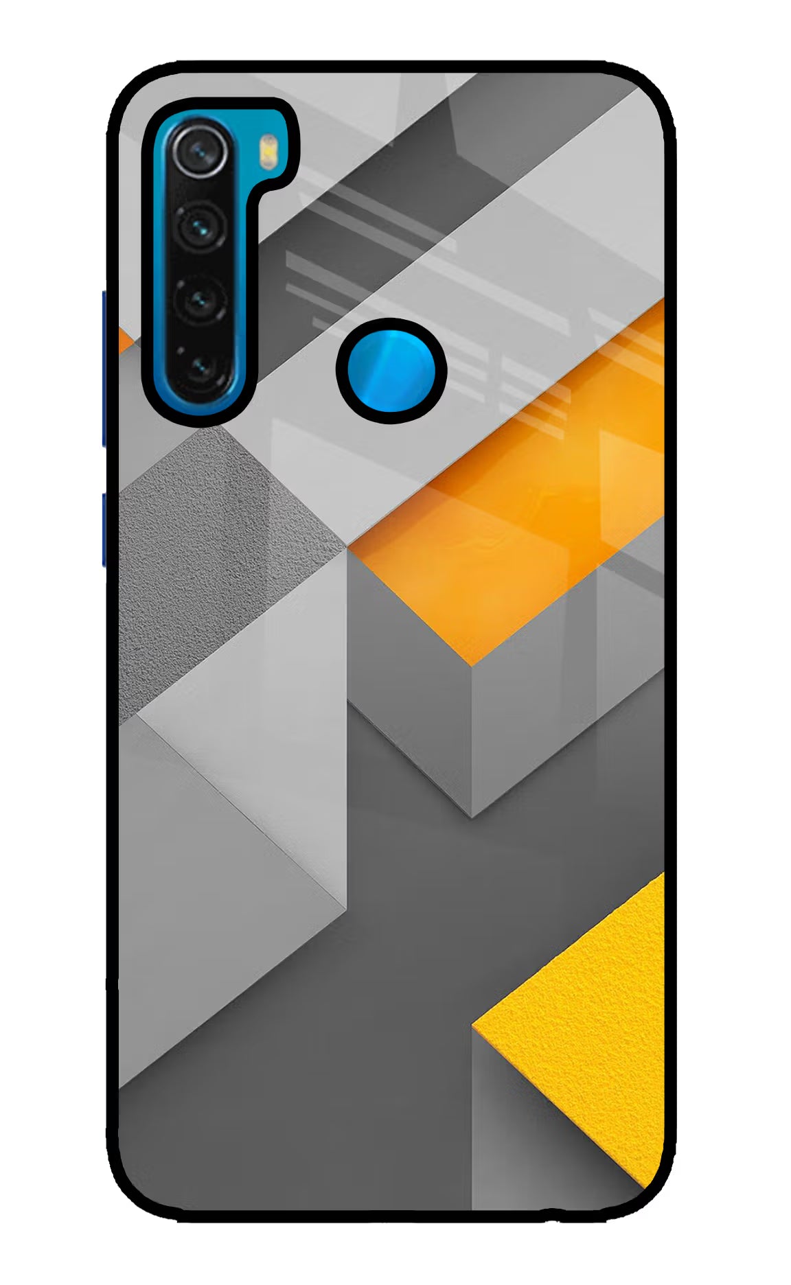 Abstract Redmi Note 8 Glass Case Back Cover by Casekaro