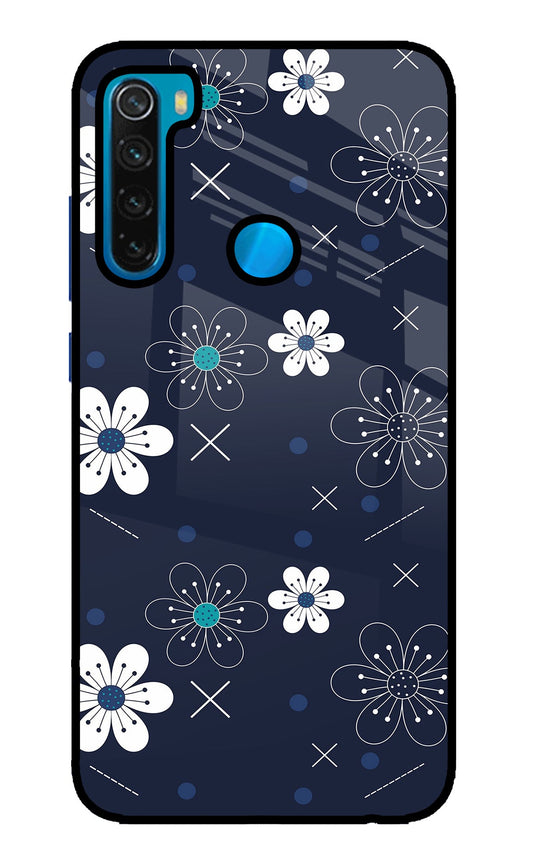 Flowers Redmi Note 8 Glass Case