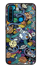 Space Abstract Redmi Note 8 Glass Case