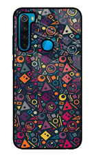 Geometric Abstract Redmi Note 8 Glass Case