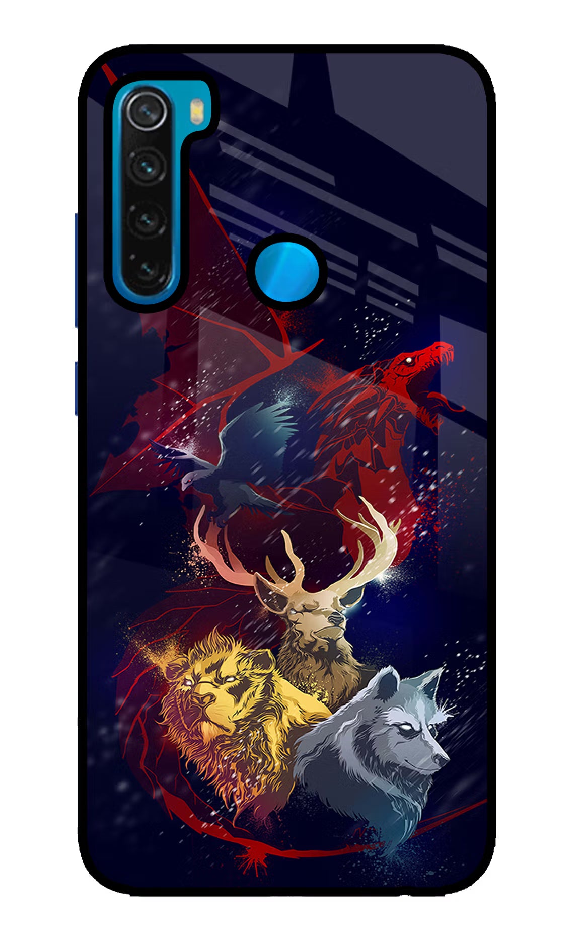 Game Of Thrones Redmi Note 8 Glass Case Back Cover by Casekaro