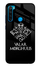 Valar Morghulis | Game Of Thrones Redmi Note 8 Glass Case