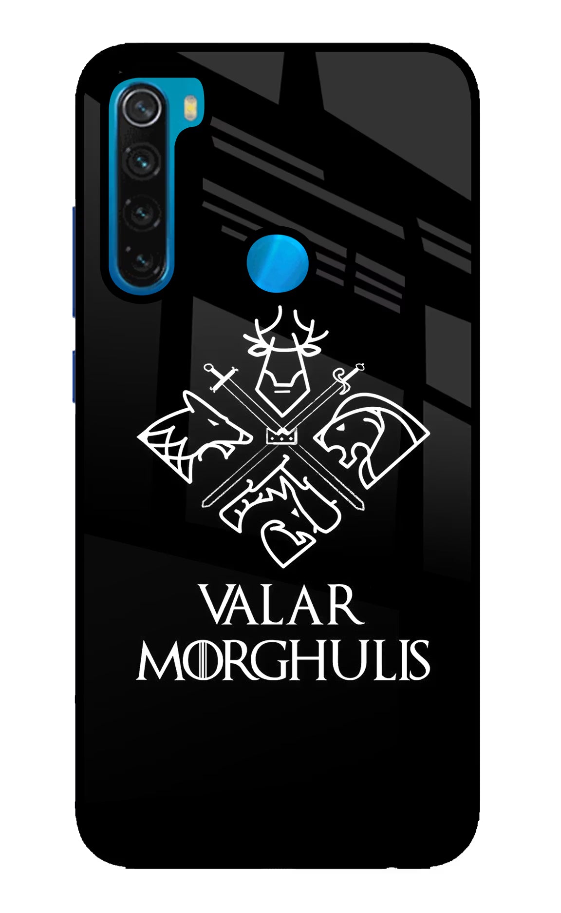 Valar Morghulis | Game Of Thrones Redmi Note 8 Glass Case Back Cover by Casekaro