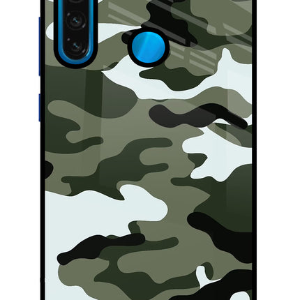 Camouflage Redmi Note 8 Glass Case